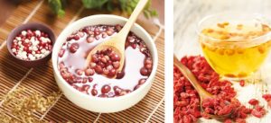 薏仁紅豆湯與枸杞