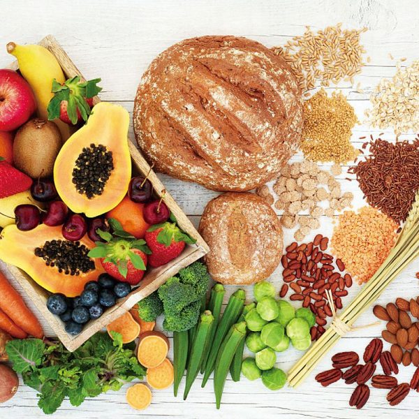 全穀類和蔬果