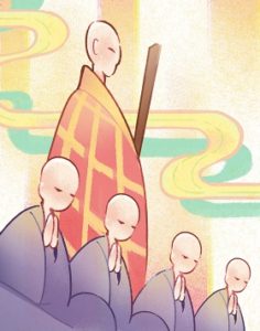 棒喝齊施，為臨濟義玄禪師特殊的教法