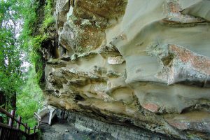 地形險峻的流星崖