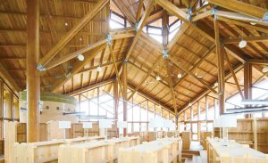 高雄那瑪夏民權國小新建的圖書館為木造建築