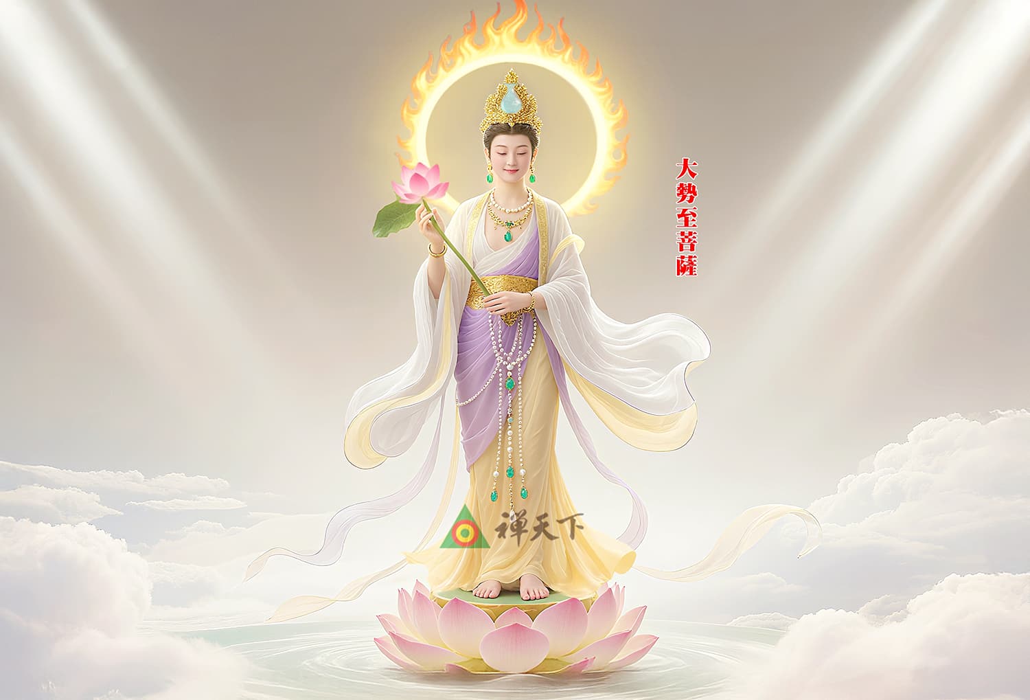 大勢至菩薩 光明智慧,念佛成就