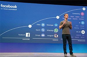 臉書創辦人馬克‧佐克伯（Mark Zuckerberg）指出，下一步社交和通信平台將轉向虛擬實境。（圖片來源：Mark Zuckerberg臉書）