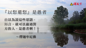 『以怒還怒』是愚者