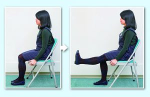 坐姿抬腿可強化股四頭肌