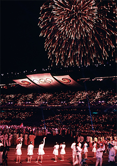 1988 年在南韓首都漢城(今稱首爾)舉辦的奧運閉幕式