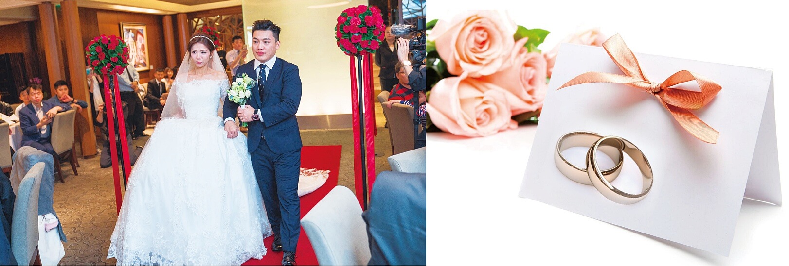 新人進場時賓客不要站在紅毯上