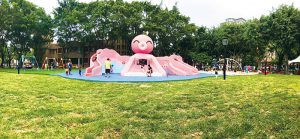 新北板橋溪北公園章魚造型溜滑梯