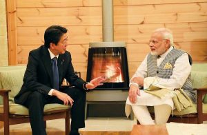 安倍晉三與印度總理莫迪