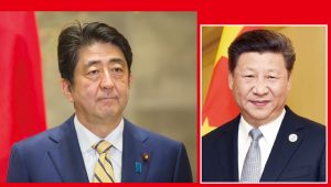 貿易戰正熱，安倍北京會習