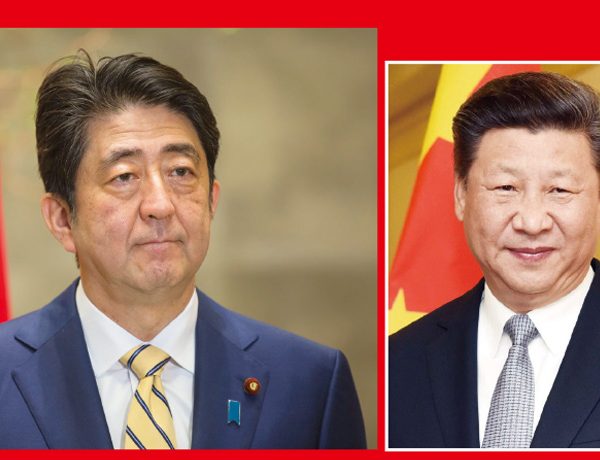 貿易戰正熱，安倍北京會習