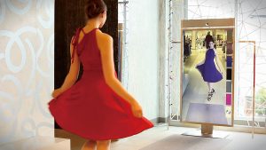 未來實體店面將推出「智慧試衣間」