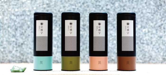 京盛宇透過不同顏色區分不同系列的茶品