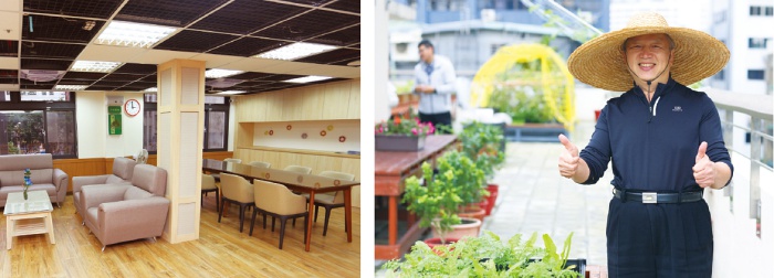 台北市復華咖啡館樓上為整潔明亮、溫馨舒適的日照中心