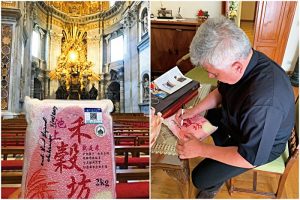 禾穀坊的米送到了梵諦岡教宗的餐桌