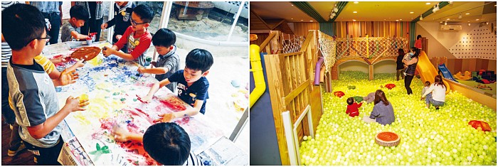 大樹先生的家即興作畫與親子球池
