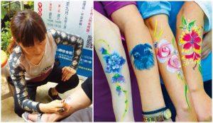 到鄰里舉辦彩繪活動宣傳心經講座