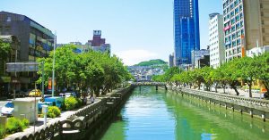 經過汙水處理後的田寮河