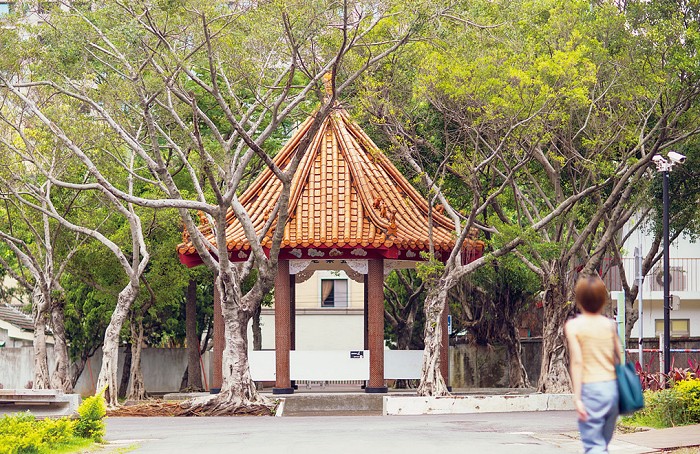 馬祖新村以悅心亭為中心呈現美式社區結構的眷村樣貌