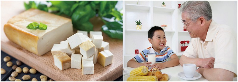 豆類製品，其原料多來自進口基改黃豆