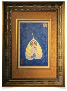 覺妙玄明居士所繪的金菩提葉佛菩薩畫像