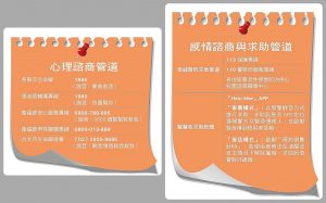 感情諮商與求助管道