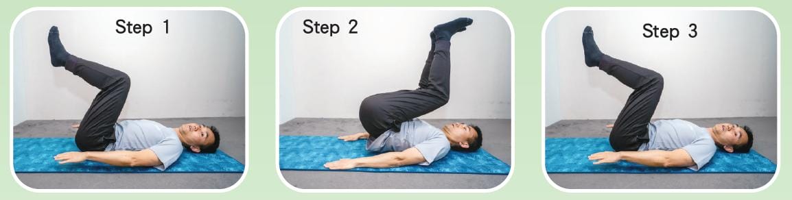 4招訓練核心肌群 第3 招:反向捲腹