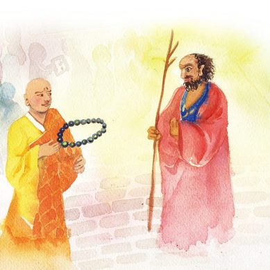 打落門牙和血吞 凡僧住相說法 不如真修實證