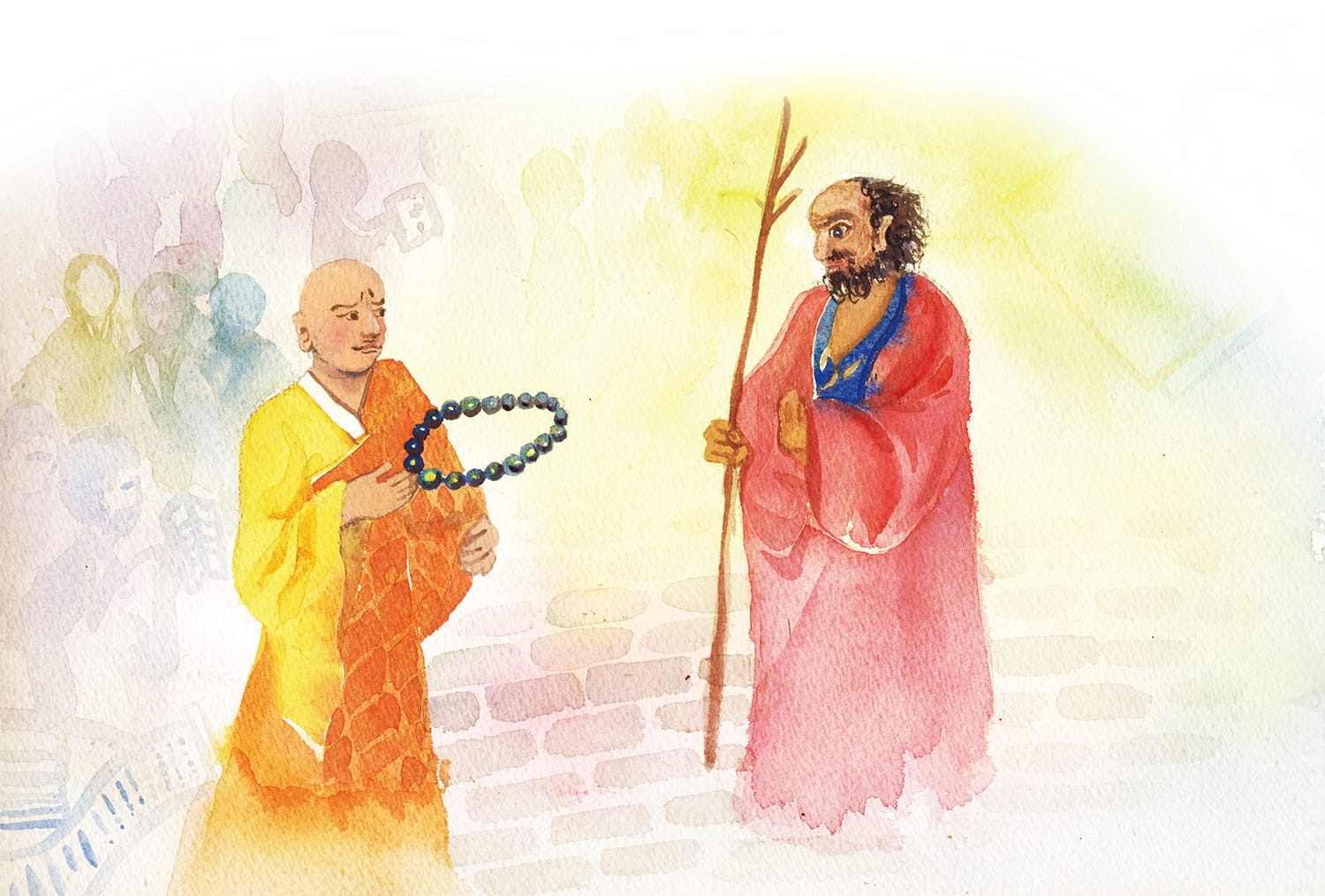 打落門牙和血吞　凡僧住相說法　不如真修實證