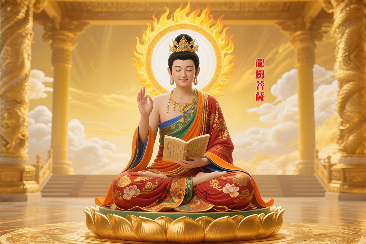 龍樹菩薩　千部論主，八宗共祖