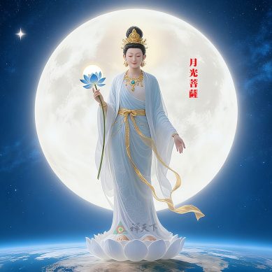 月光菩薩　清淨慈光，照破黑暗