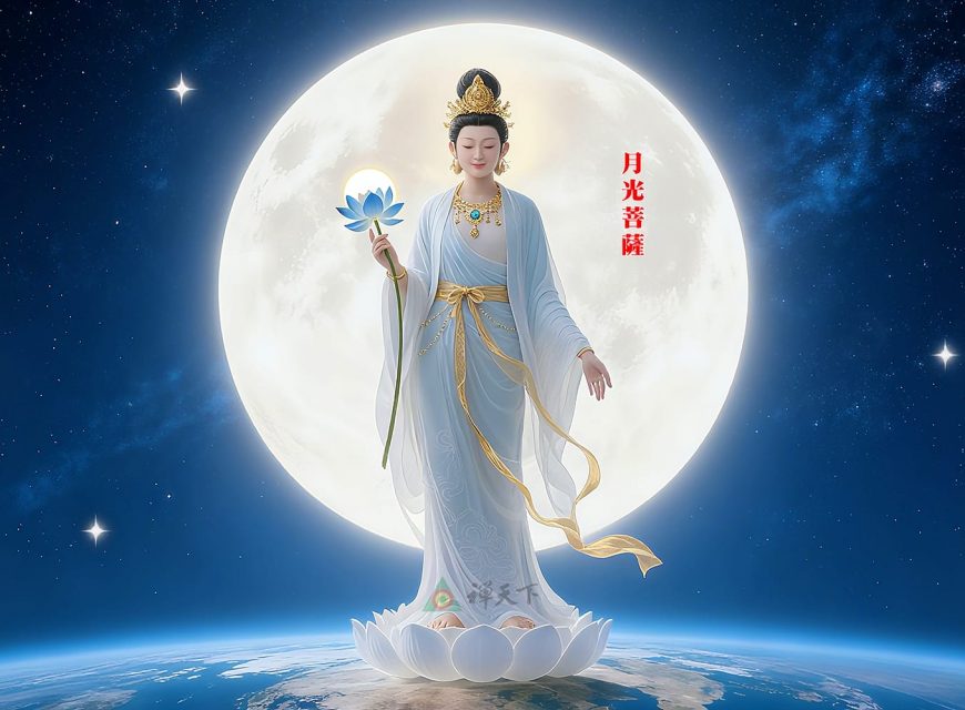 月光菩薩　清淨慈光，照破黑暗
