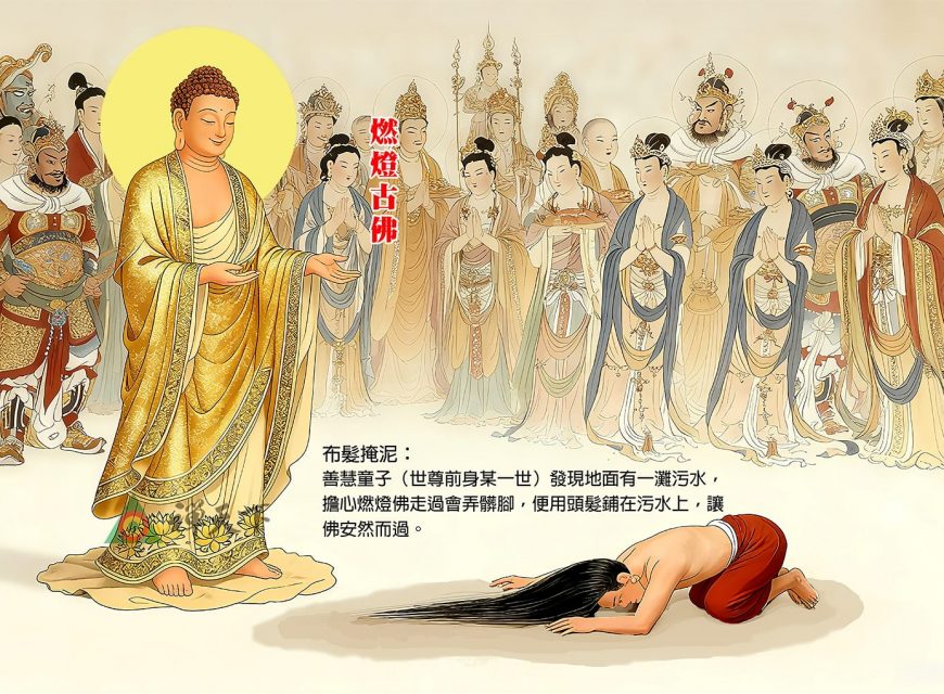 燃燈古佛　傳燈授記，光明不滅