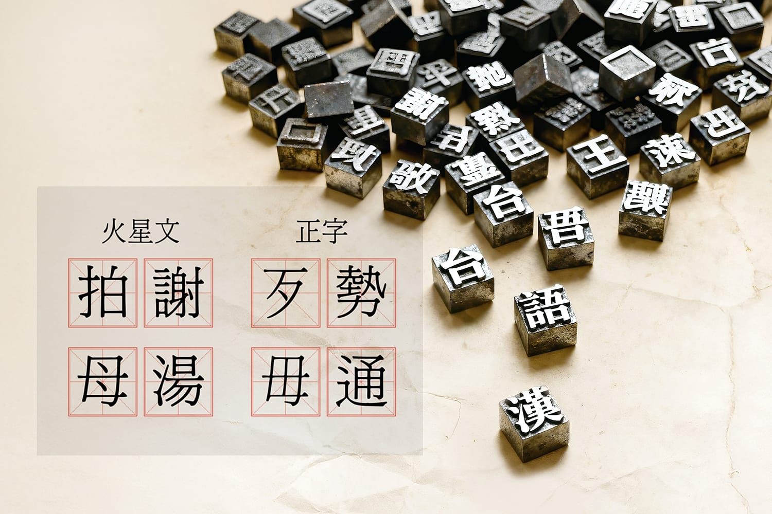 台語有漢字　不要再亂湊啦