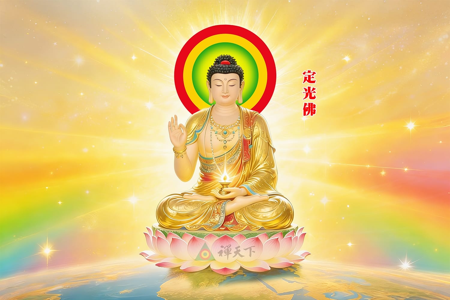 定光佛　以光傳法，以心承印