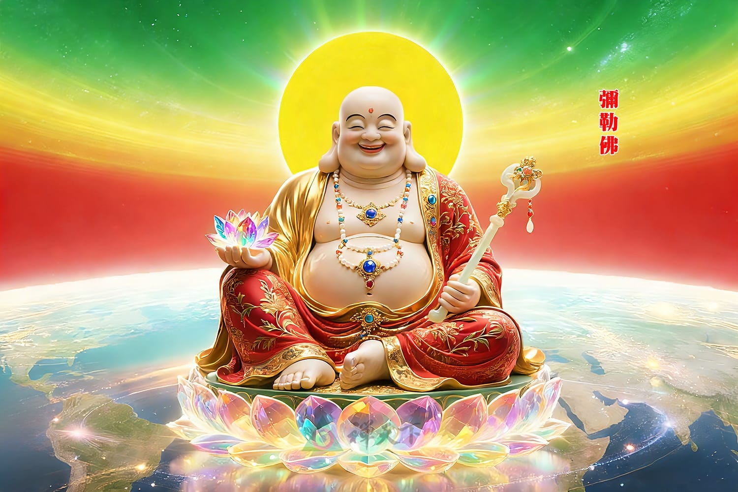 彌勒佛　不在未來，就在本心