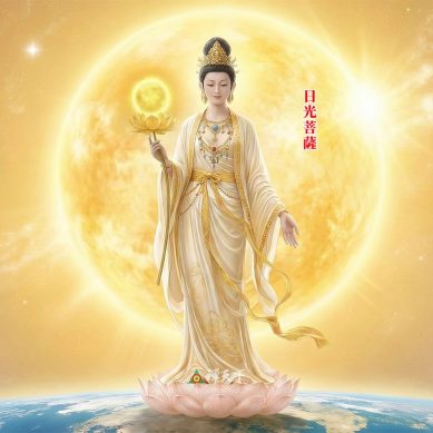 日光菩薩　以慧破暗，以光度苦