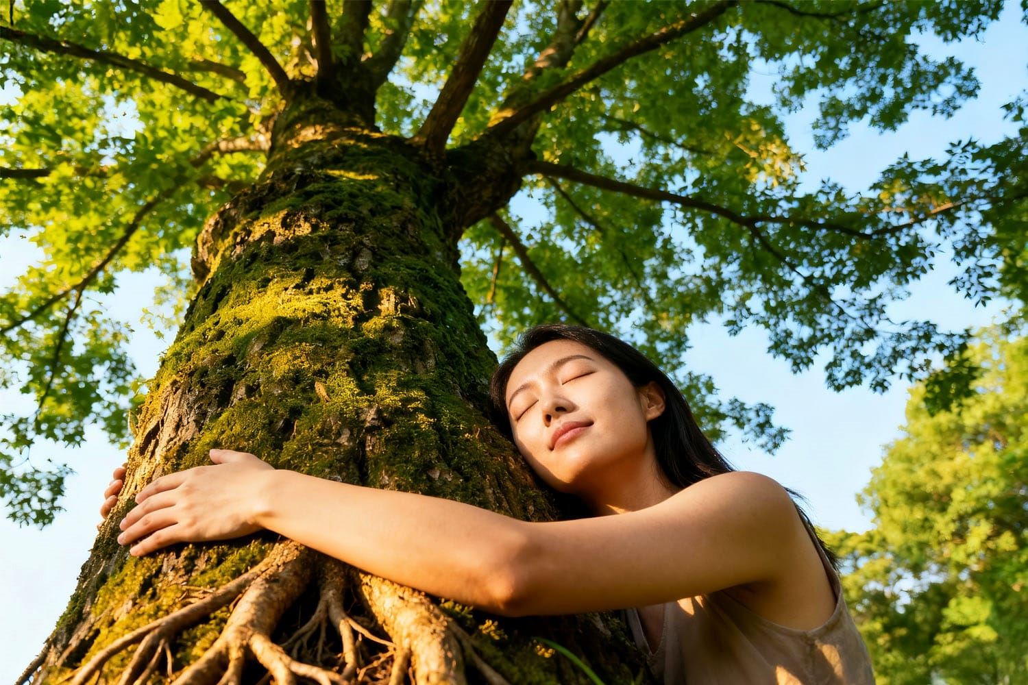 以大自然為師　抱樹找回平靜自在