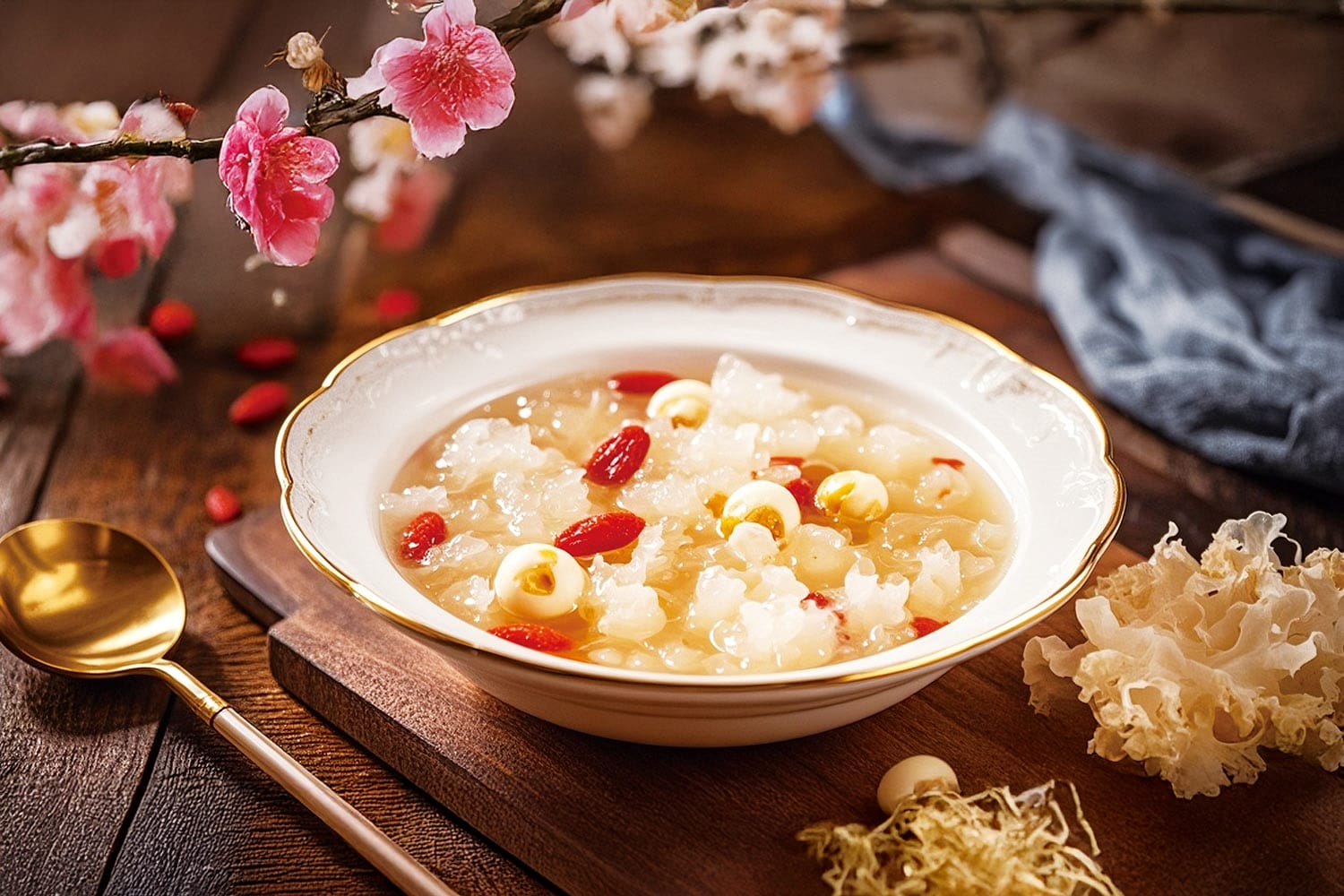 古代貴妃養顏秘方　銀耳湯潤燥滋補