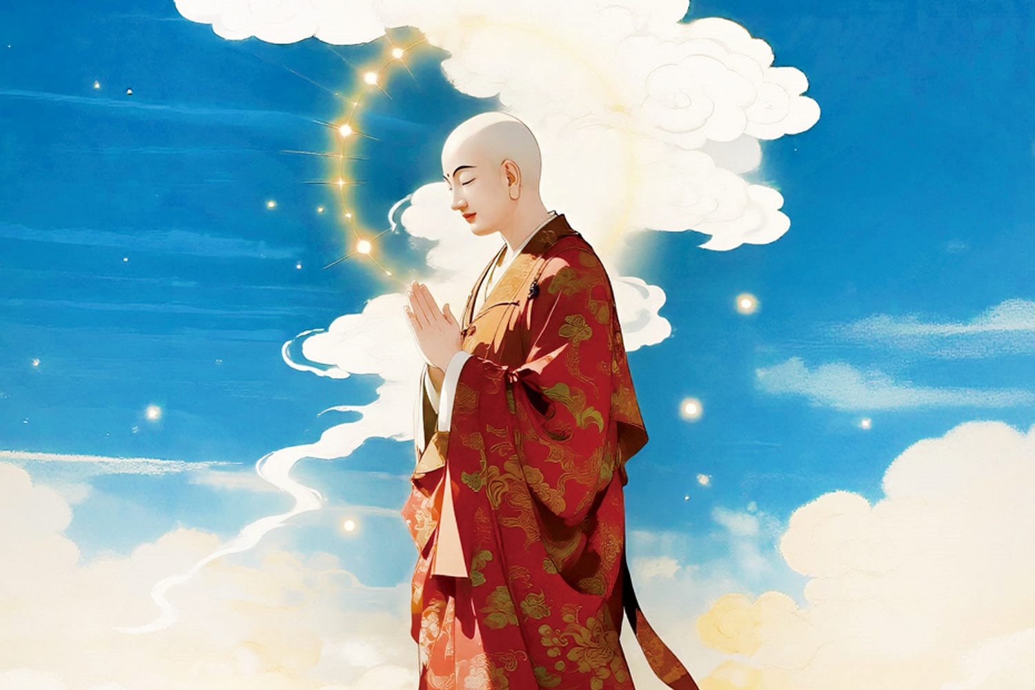 禪宗第十六代祖師羅睺羅多尊者：「法非有無相　內外云何起」