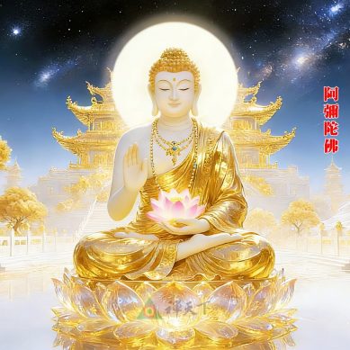 阿彌陀佛　自心清淨，佛土現前