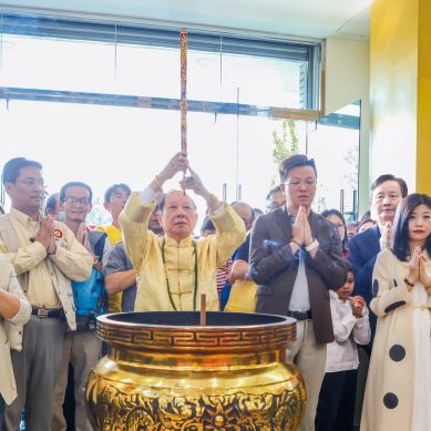 南投埔里大梵寺恭祝大梵天王聖誕　悟覺妙天禪師：感恩天地養育之恩