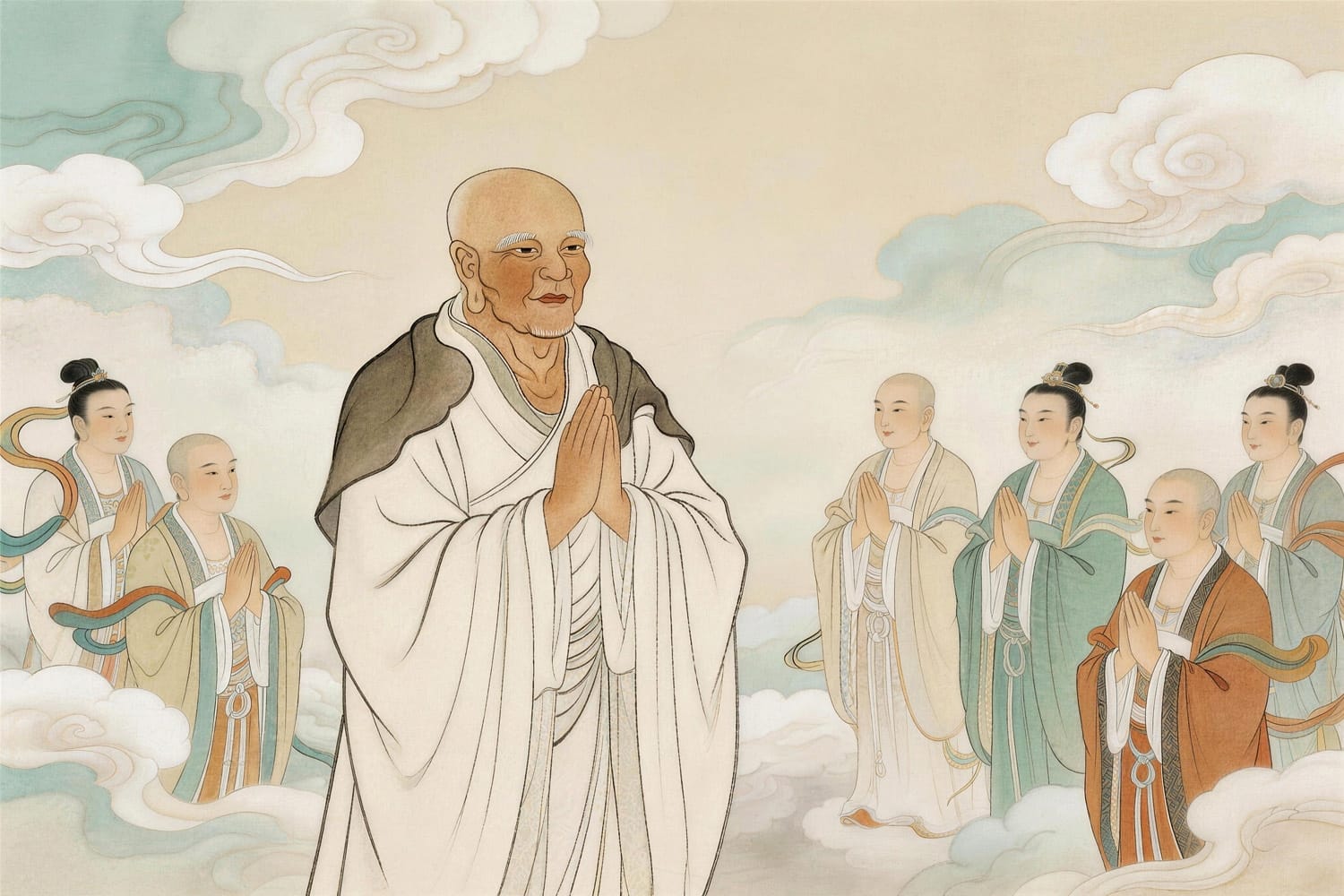 禪宗第十九代祖師鳩摩羅多尊者：於法既無得　何懷決不決