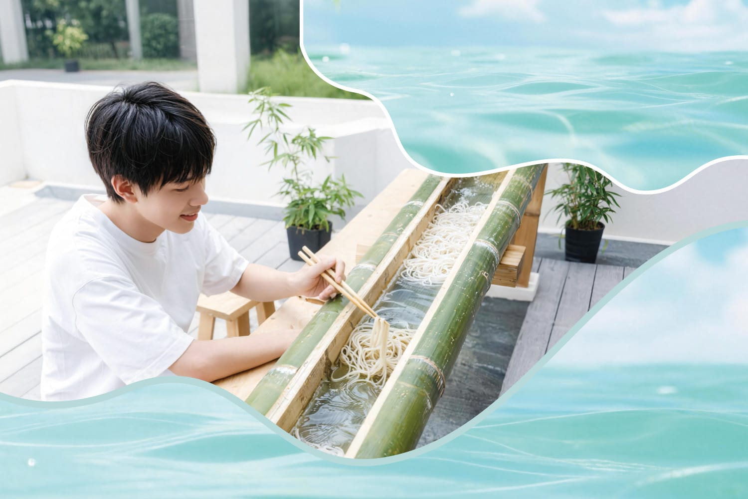 美味消暑的流水麵